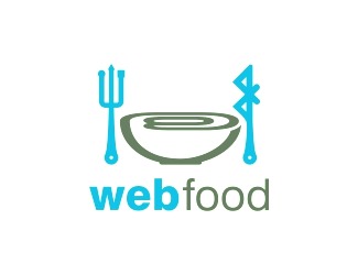 Projekt graficzny logo dla firmy online web food